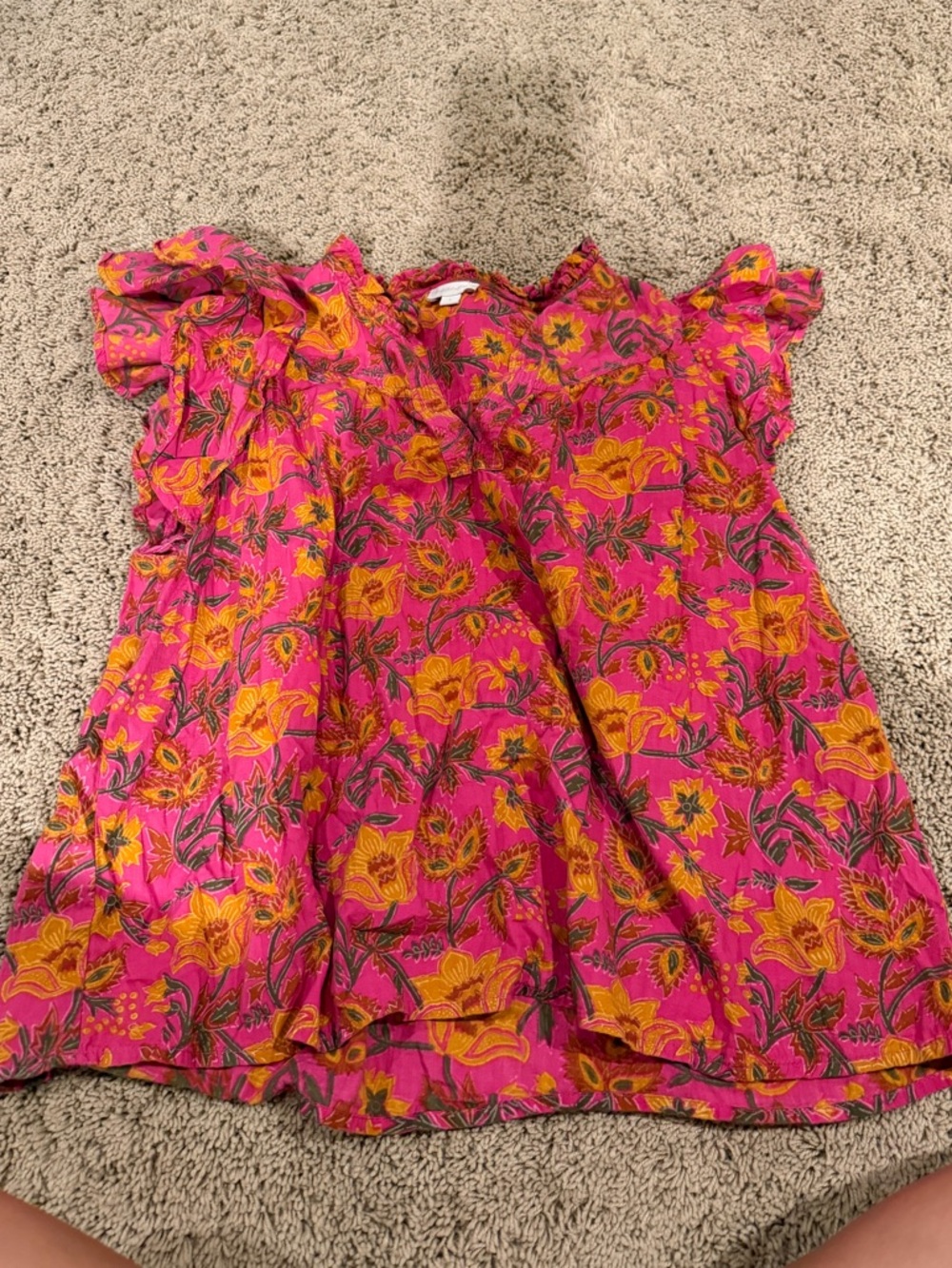 Pink India Block Print Blouse